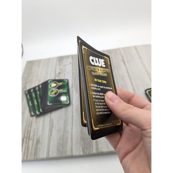 2009 Clue Spies Game Replacement Parts Cards Activity, identity, Mission, Rules - Picture 10 of 11